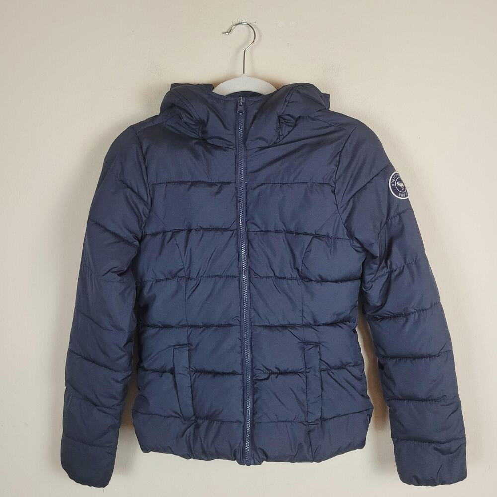 Abercrombie & Fitch Kids Dark Blue Hooded Puffer